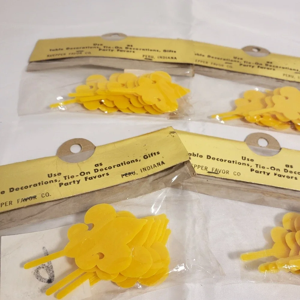 Vintage Lot Of 6 Packs Girl Scout GOLD Emblem 36 Cupcake Toppers Cake *NEW*